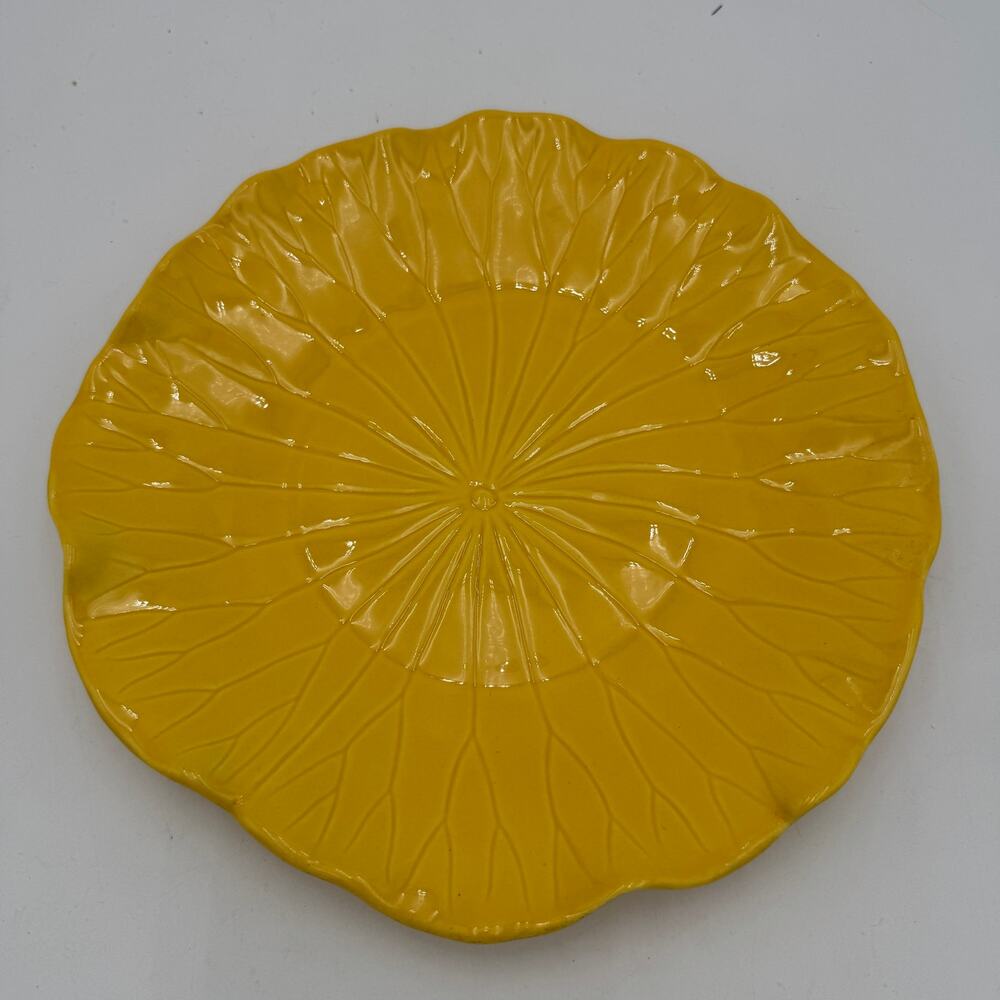 Vintage Lotus by Poppytrail Metlox Potteries Bright Yellow